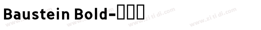 Baustein Bold字体转换